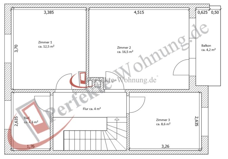 Grundriss Obergeschoss